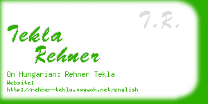 tekla rehner business card